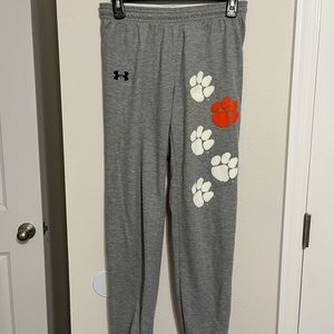 Clemson Under Armour Grey Sweatpants